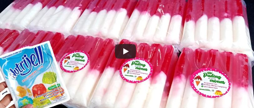 LANGSUNG REKRUT KARYAWAN | CUKUP 1 SACHET NUTRIJEL JADI 100PCS LEBIH!! || ES LILIN MERAH PUTIH